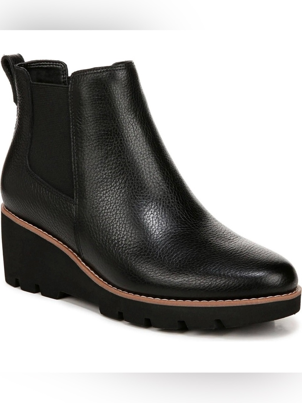 NEW Vionic Aliso Wedge Chelsea Boot Women 9.5 Comfort Orthotic Lightweight Ankle